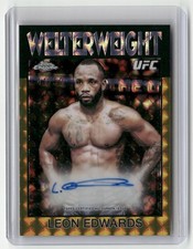 Leon Edwards Chrome 2026 Gold Refractor /50 Auto