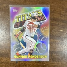 Topps 2026 Series 1 Insert Titans of the Game Gunnar Henderson Orioles #TOG-4
