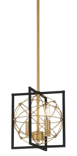 Minka Lavery 3912 Titans Trace 2 Light 10"W Mini Pendant - Sand Coal / Painted - Picture 1 of 5