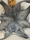 Murano Art Glass Center Piece Bowl Rare Gray Color - Swirl w/ Label — photo 8