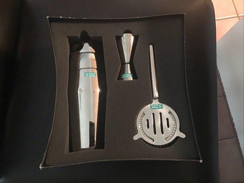 New TOWLE Silver Plated 3 Piece Cocktail Bar Ware Set. Estate Find.