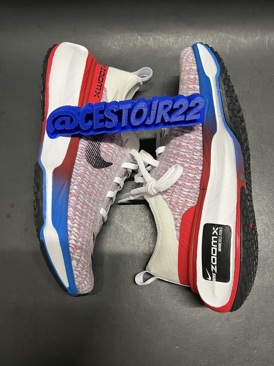 NIKE ZOOM X INVINCIBLE RUN 3 USA [FJ3889-100] WHITE PHOTO BLUE RED