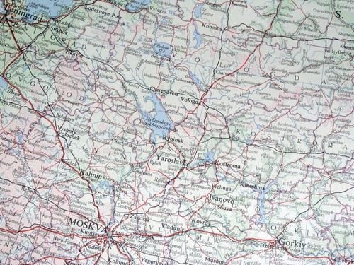 1959 MAPPA VINTAGE DELLA RUSSIA SETTENTRIONALE UNIONE SOVIETICA CARELIA URALE ARKHANGELSK - Foto 4 di 13