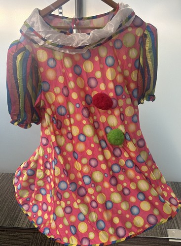 Tickles The Clown Costume - Adult One Size Fits Up to a Size 22 - Full Figure - Picture 4 of 13