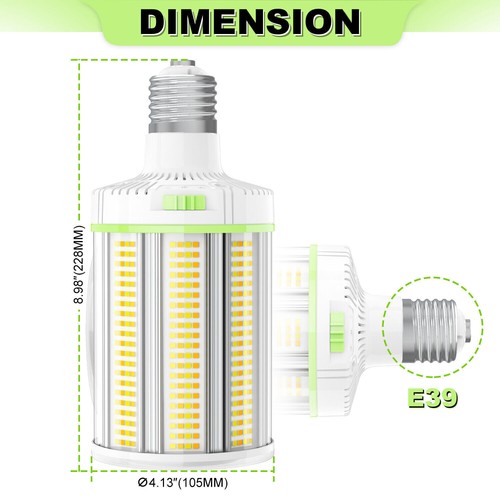 6PC LED Corn Light Bulb CCT Adjustable E39 Base 150W High Bay Workshop Lighting - Picture 2 of 13