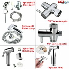 Bidet Spray Handheld Shattaf Bathroom Sprayer Shower Head /T-Adapter Or Hose Kit