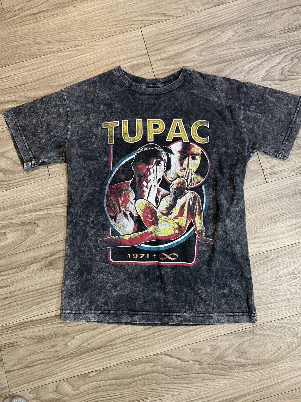 Sweat à Capuche Homme 2Pac Tupac Shakur Hip Hop Musique Noir Xxl Coton Mélangé