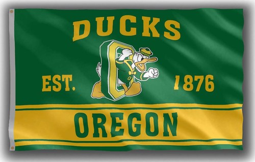 Oregon Football Team Souvenir Flag 90x150cm 3x5ft Ducks Memorable Best Banner - Picture 2 of 6