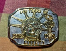 Vintage Belt Buckle 1986 Statue of Liberty 100 Years of Liberty 1886 - 1986