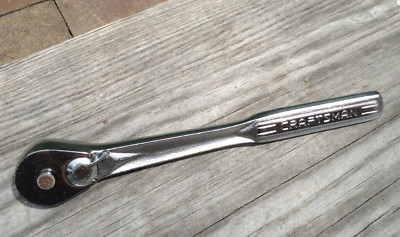 Vintage Craftsman -V- 1/2 inch drive 44985 ratchet quick release patent pending