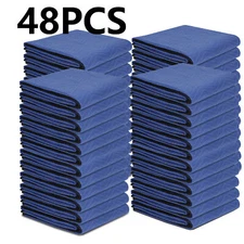48 Pack Moving Blankets 80" x 72" Pro Economy Blue Shipping Furniture Pads