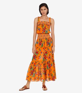 tory burch orange dress
