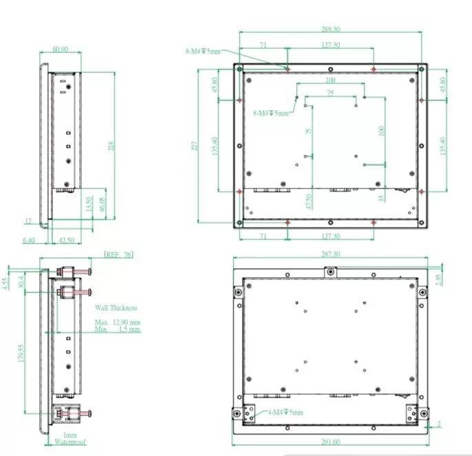 10.4” Slim Fanless Touch Panel PC with Wide Range DC IN Power - Ship from U.S.A. - Image 4 of 4