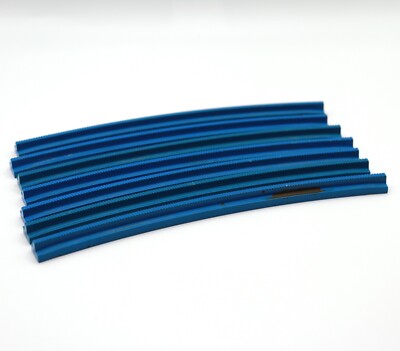 7 x Lego 3229a Zug Schiene Kurve blau Train Track 12V Curved outside Rail 722