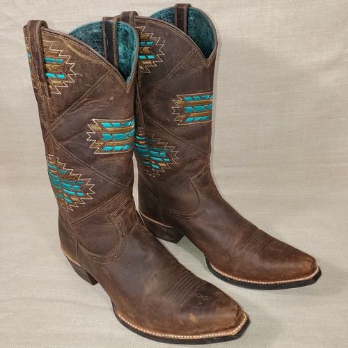 Ariat Women's Cheyenne Western Cowboy Boots Pointed Toe Size 11B Aztec  Tribal | eBay