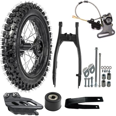 90/100-14'' Rear Wheel Rim Tire+Swingarm Fr Pit Bike Apollo SSR RFZ YZ85 CR85