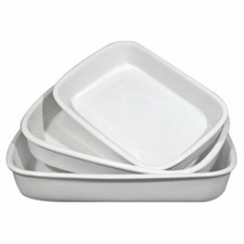 Pirofila da Forno Rettangolare Liscia in Porcellana Bianca 19 x 12 x 4 cm