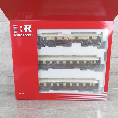 RIVAROSSI HR4136 - H0 - CIWL - Personenwagen Set 3 teilig unbenutzt OVP #AR81658