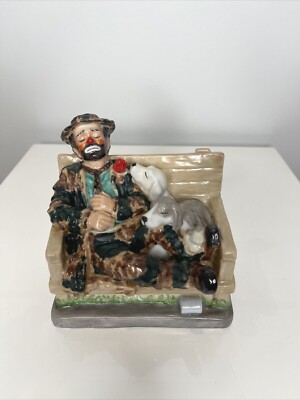 Emmett Kelly Jr Clown Sleeping Dogs Rose Limited Edition 1995 247 /5000 RARE