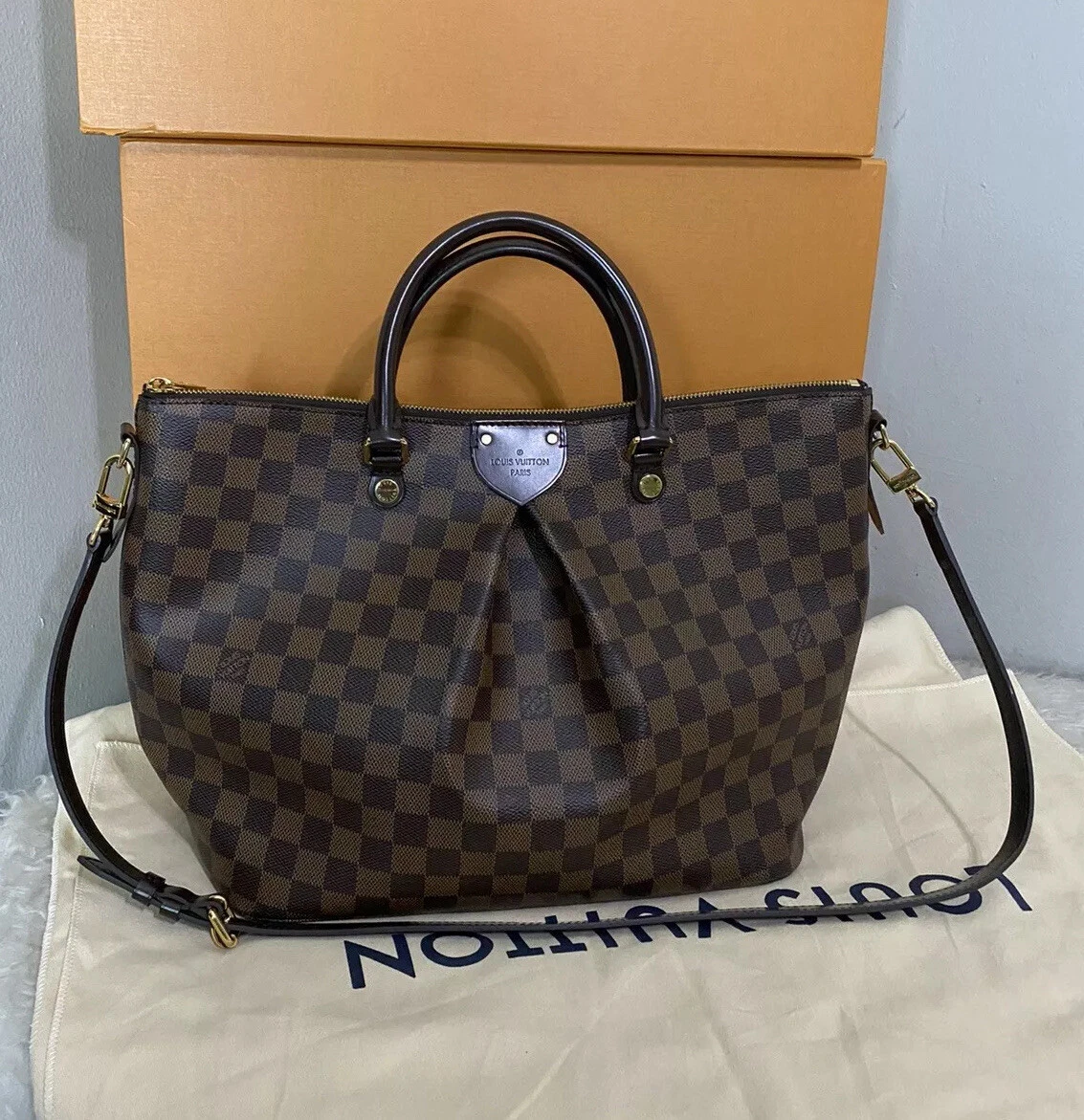 Louis Vuitton Siena Handbag Damier GM at 1stDibs  siena gm louis vuitton, louis  vuitton siena gm, lv damier