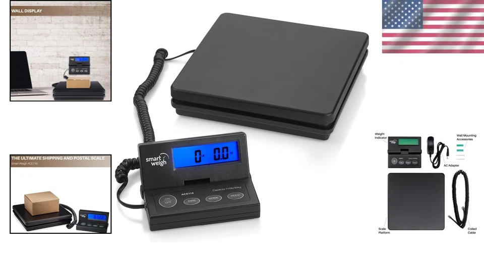 Digital Postal Shipping Scale 110 lbs with LCD Display - Stainless Steel Design - Image 2 of 4