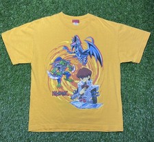 Vintage 1996 YUGIOH SETO KAIBA YELLOW SHIRT SIZE 12/14 YOUTH Yu Gi Oh