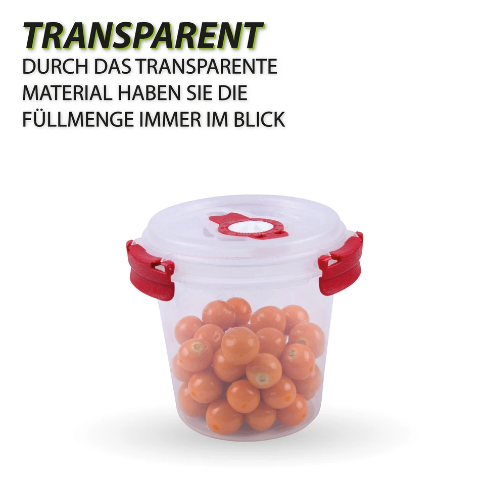 Frischhaltedose 0,64L Vorratsdose Aufbewahrungsbox Vorratsbehälter Lebensmittel - Bild 4 von 4