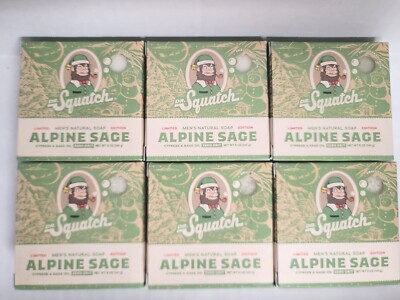 Dr Squatch Alpine Sage Limited Edition Soap 5 oz - Lot of 6