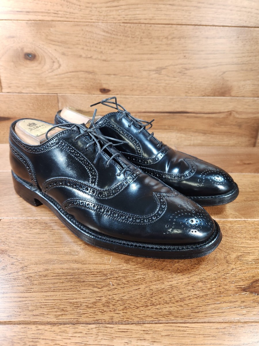 Alden 9741 Black Shell Cordovan Wingtip Oxford Dress Shoes Alden 9741 Black Shell Cordovan Wingtip Oxford Dress Shoes