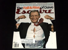 May Esquire Magazine Rise & Fall of David Letterman, Paul Newman, US Giant Book