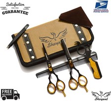 5.5 " Professional Hair Cutting Japanese Scissors Thinning Barber Shears Set Kit