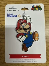 NINTENDO HALLMARK SUPER MARIO METAL ENAMEL HANGING CHRISTMAS TREE ORNAMENT