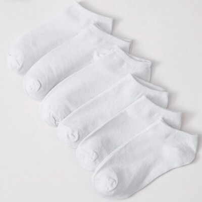 SET 12 ODER 24 PAAR EINFACHE BAUMWOLLSOCKEN HERREN/DAMEN GR: 35/40-40/46