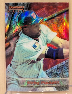 1994 1st FIRST Bowman's Best RED REFRACTOR #75 Kirby Puckett HOF RARE PARALLEL