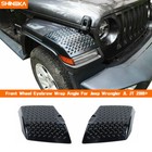 2Pcs Front Fender Flare Wheel Cover Exterior Trim for 2018+ Jeep Wrangler Jl Jt