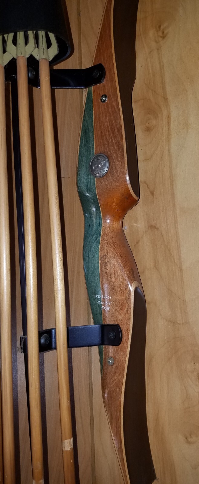 bear archery grizzly recurve bow wall display eBay