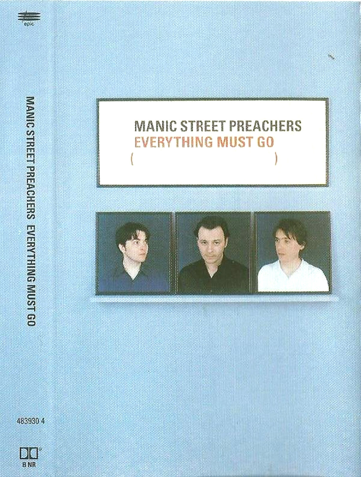 MANIC STREET PREACHERS EVERYTHING MUST GO CASSETTE HOLLAND Alternative Rock '96