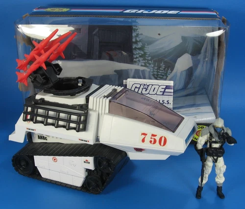 GI Joe Cobra Arctic HISS Tank Vehicle 2008 Driver 4" Figure Box 25th Anniversary