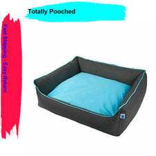 Totally Pooched Explore Bolster Dog Bed, Blue, Small
