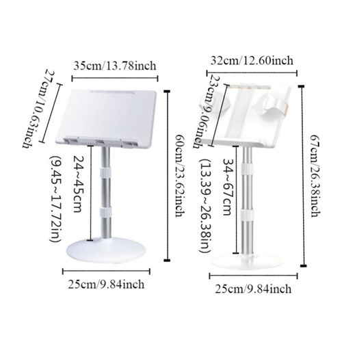 Multifunctional Lifting Reading Stand Bookshelf Folding Book Holder Office - Afbeelding 2 van 14