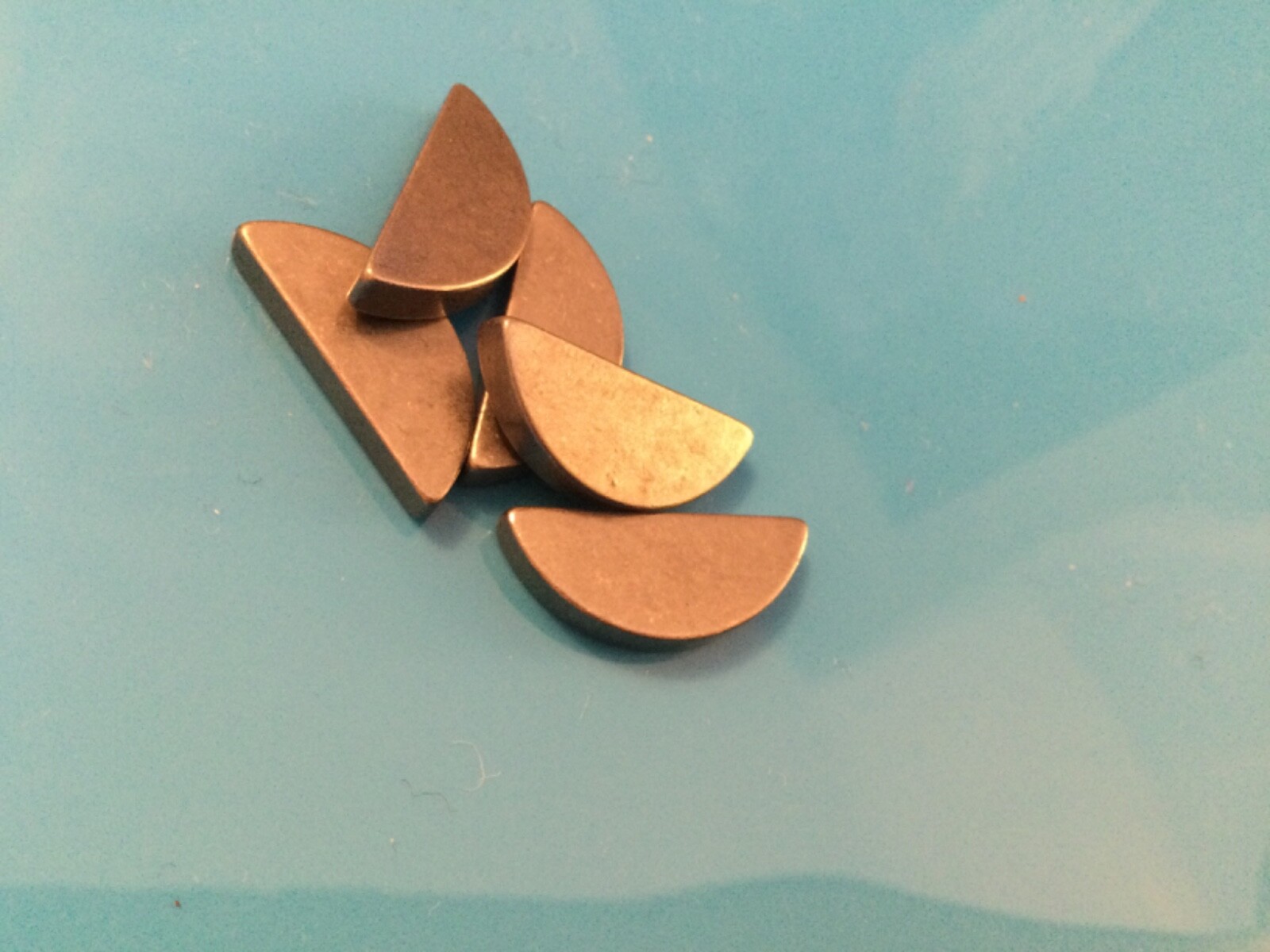 Woodruff Keys key quantity x 5  Steel 3mm Width x 7.5mm Height x 19mm Length