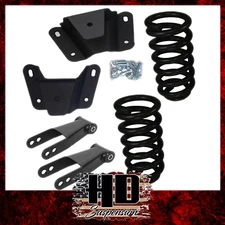 1965-1972 Ford F100 3"F 4"R Drop Kit Leveling Lowering Coils Shackles Hangers