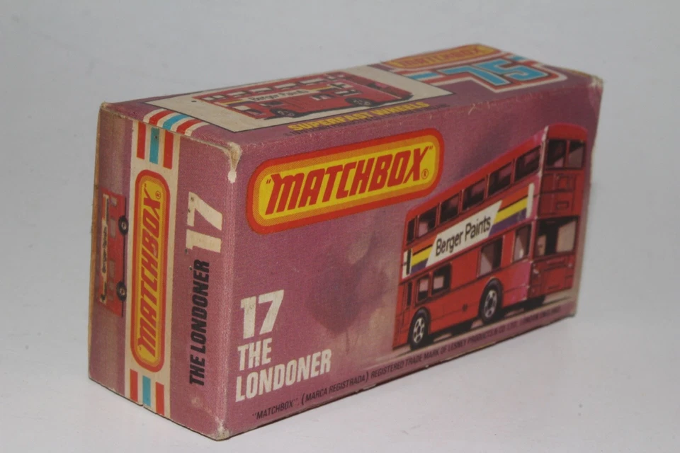 MATCHBOX SUPERFAST #17 LONDONER DOUBLE DECKER BUS, RARE 1981 COLLECTOR CLUB - Image 3 of 4