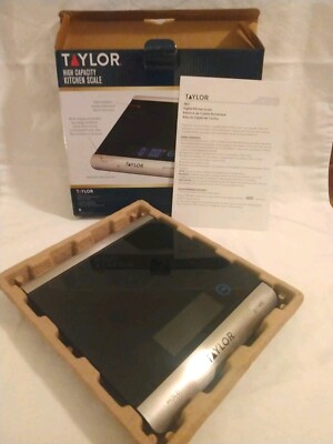 Taylor High Capacity Kitchen or Postal Scale - Digital Glass Top 33 lb max