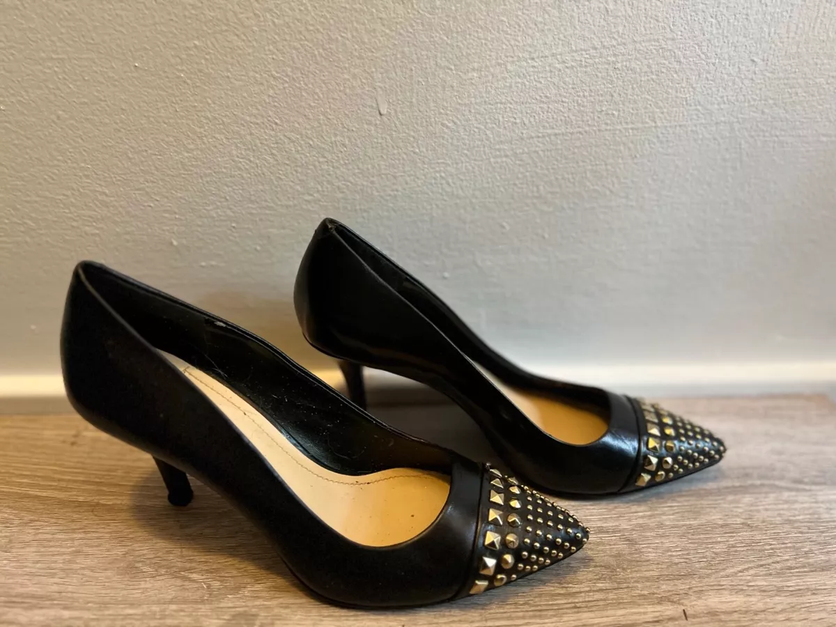 Short black cheap stiletto heels
