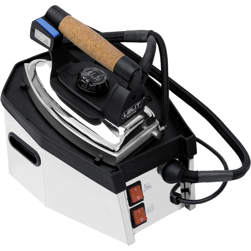 Ferro da Stiro Professionale Lelit PS11N con Caldaia 1 Litro Vapore Secco Inox