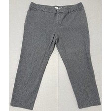 Heather gray stretch trousers