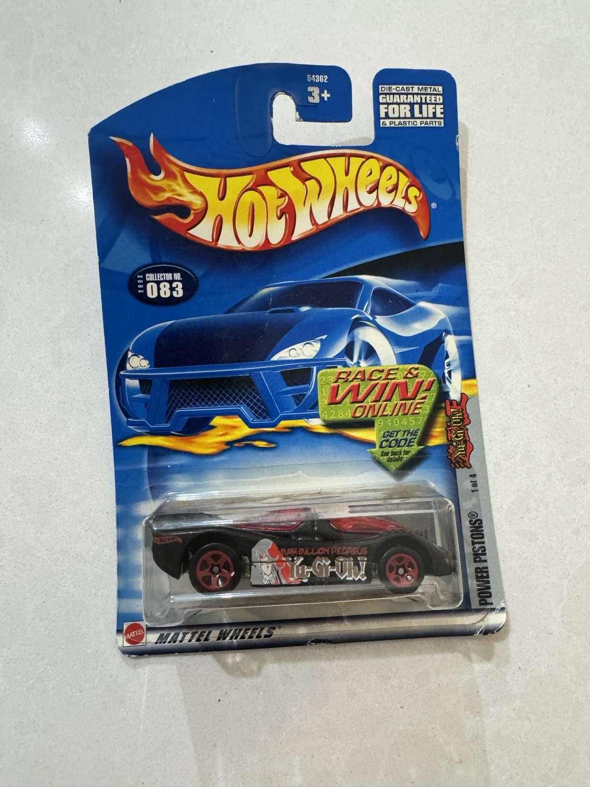 Yu-Gi-Oh Yugioh 2001 2002 Hot Wheels Black Maxmillion Pegasus Power Pistons Race