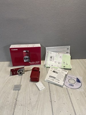 Canon Powershot SD30 5MP Digital Elph Camera 2.4x Zoom - Red