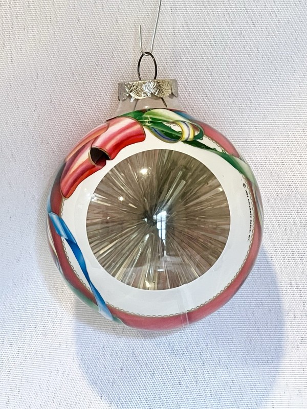 1984 Christmas Ornament Holiday Starburst Hallmark tinsel garland 80s vtg
